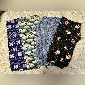 4 pair Christmas lularoe leggings